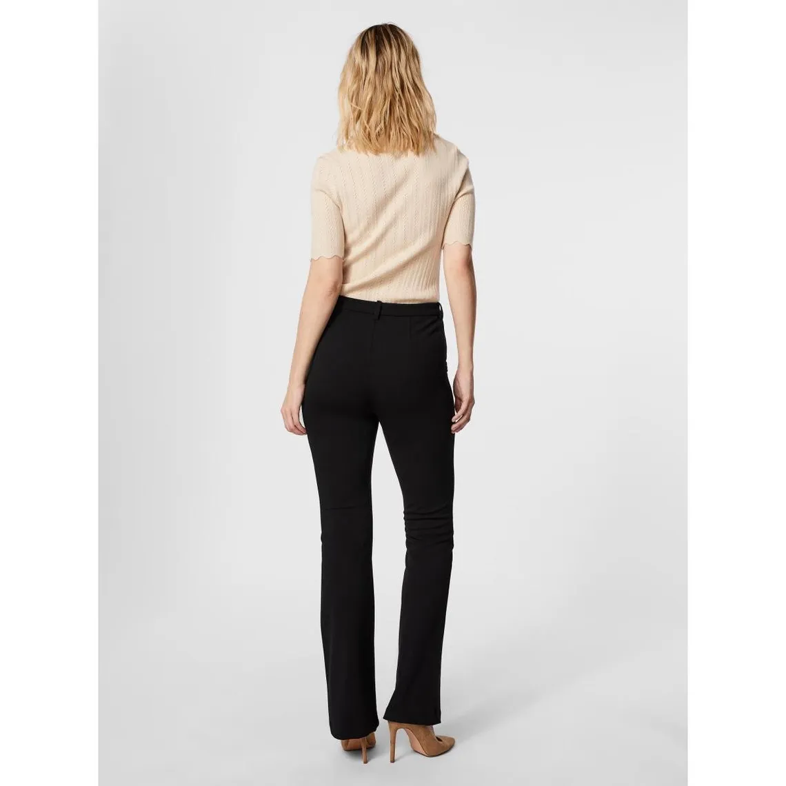Pantalon Flared Fit Taille moyenne noir Eden | 3 Suisses
