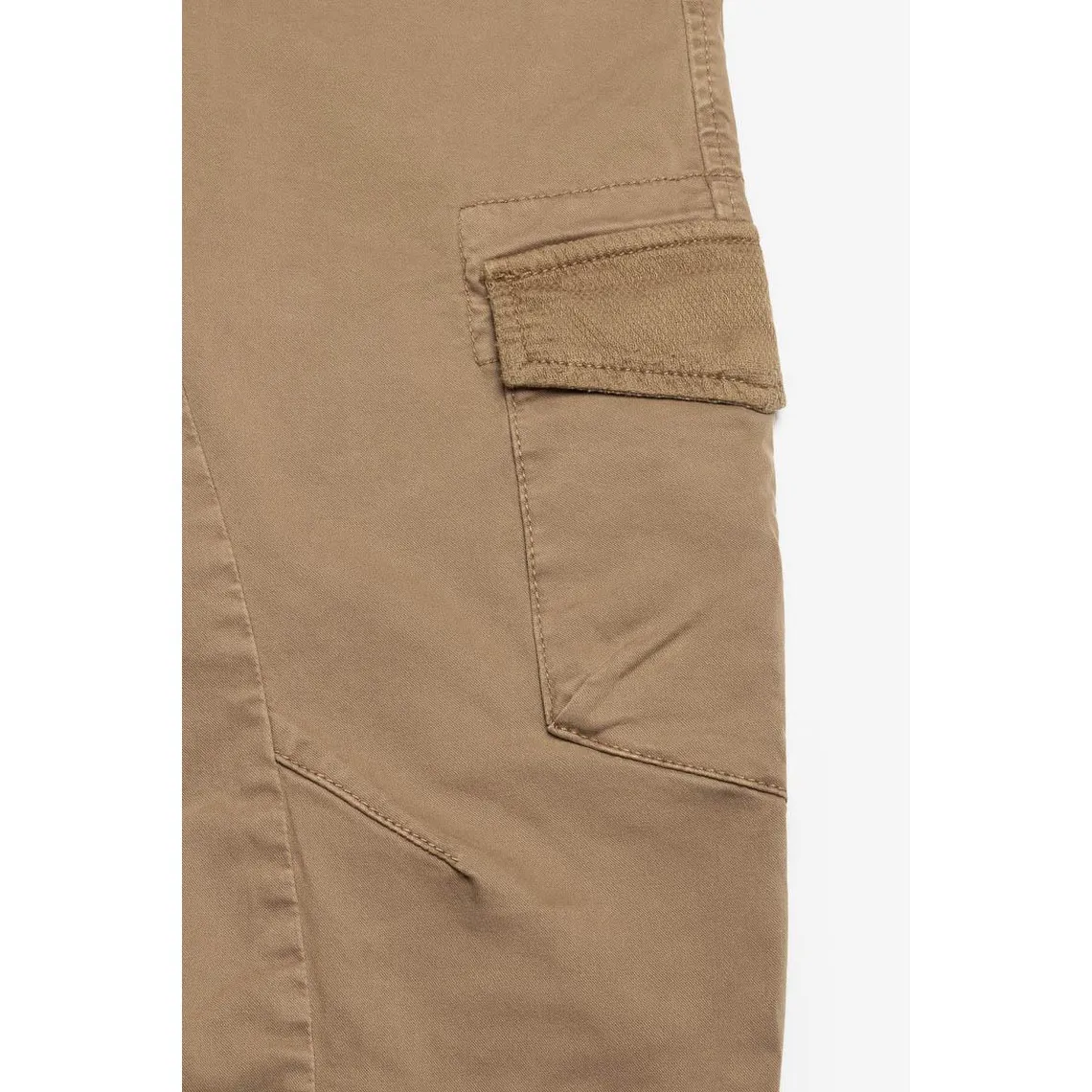 Pantalon Tobati tapered latte blanc en coton | 3 Suisses