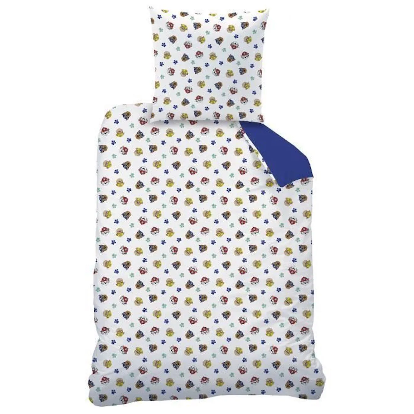 Parure de lit imprimée 100%coton, PAT PATROUILLE PATOU bleu - Omydream