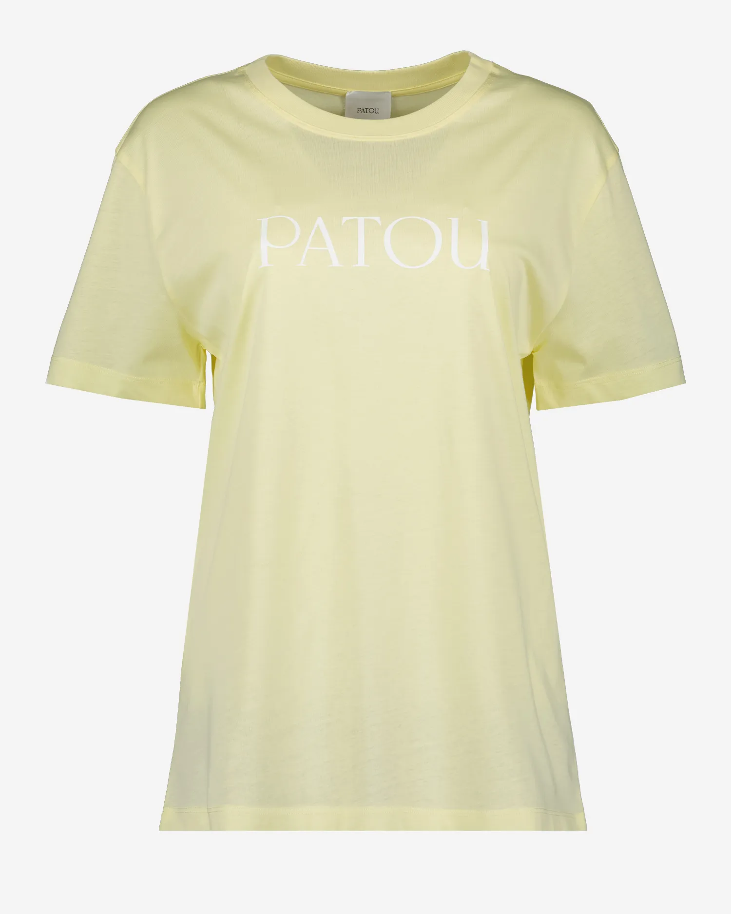 Patou tee-shirt jaune en coton avec logo
