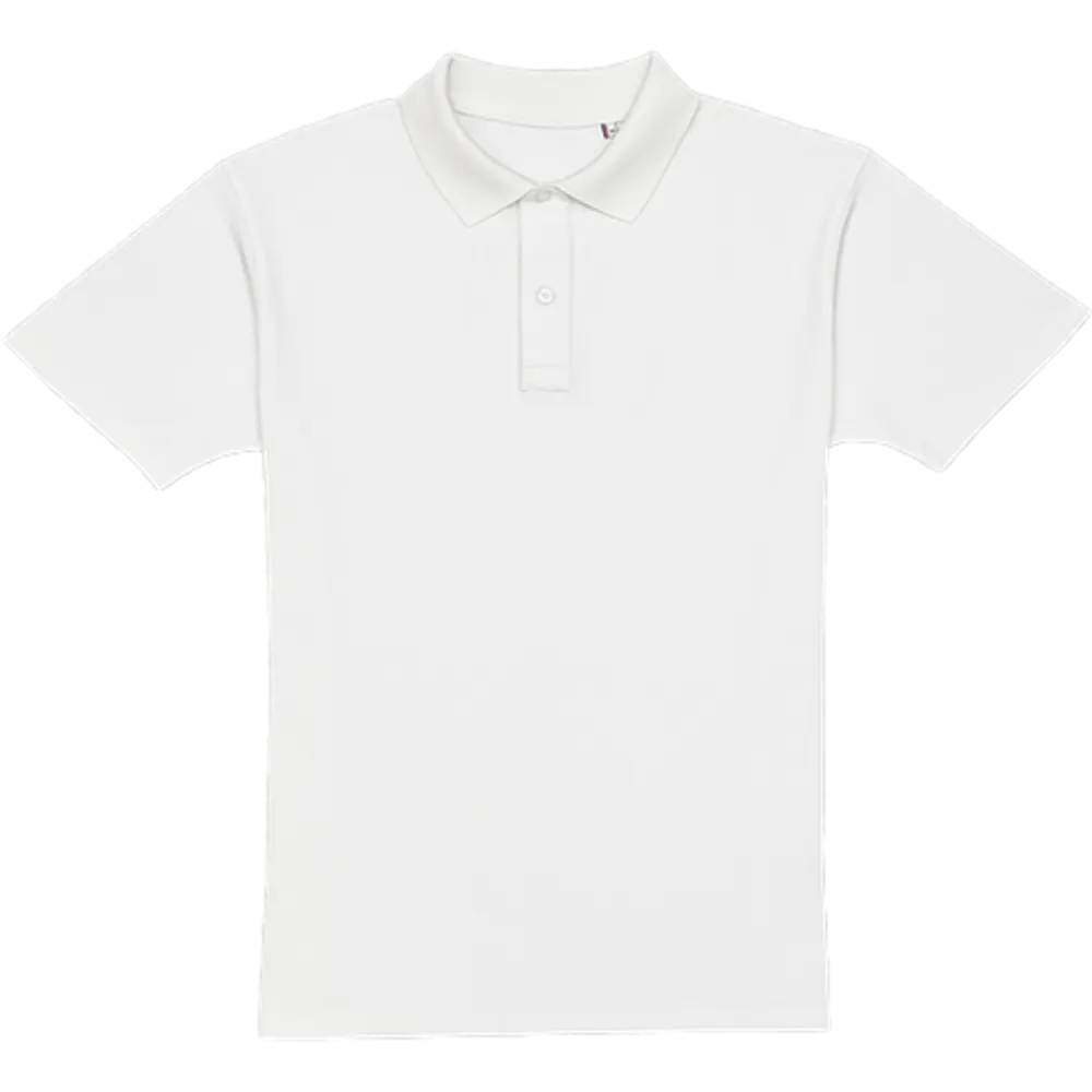 Polo Homme Coton Biologique Made In France Blanc