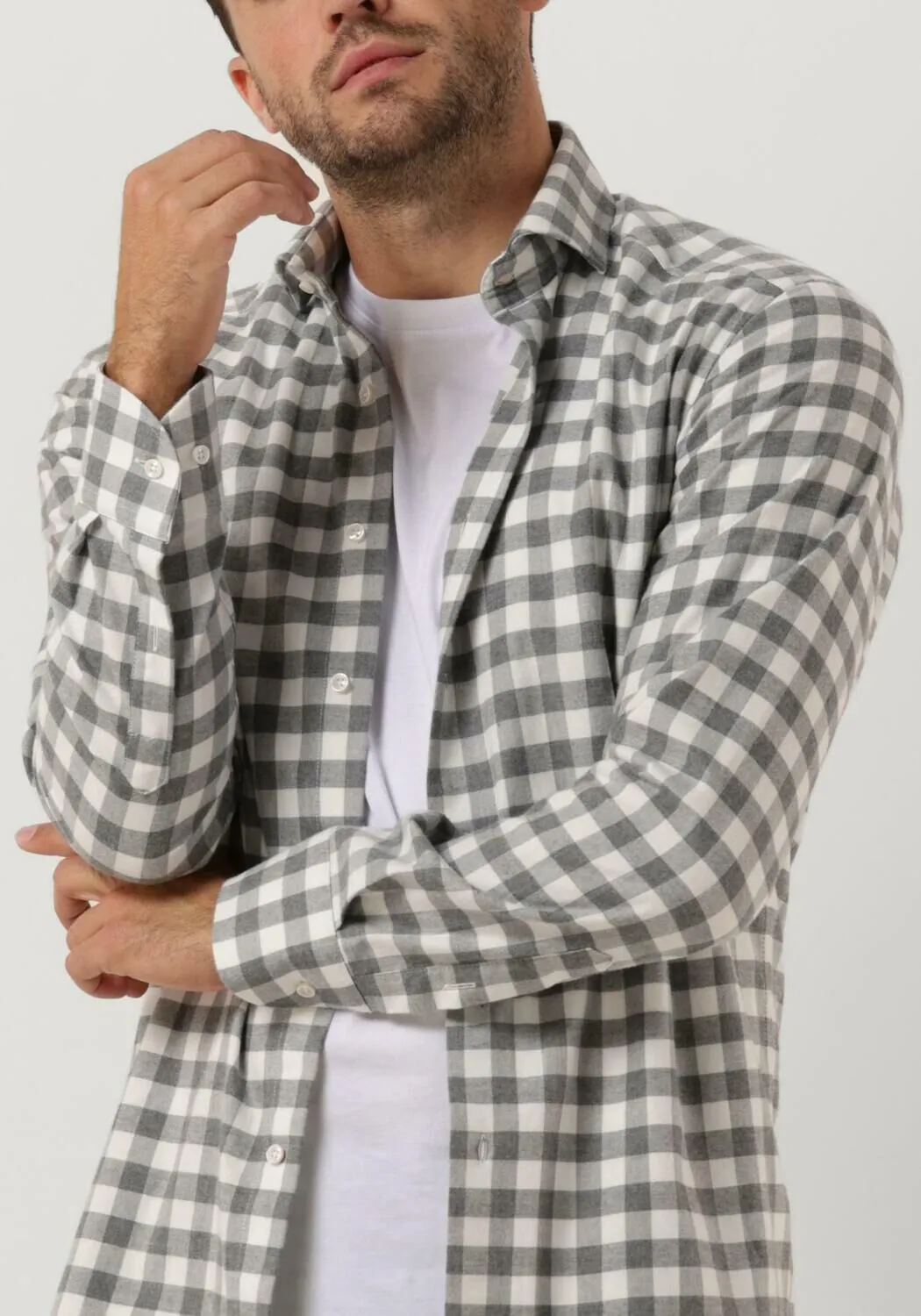 porto milano chemise classique lagos en gris