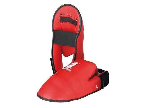 Protège-pieds Karaté Matsuru - Homologués FFK – Rouge