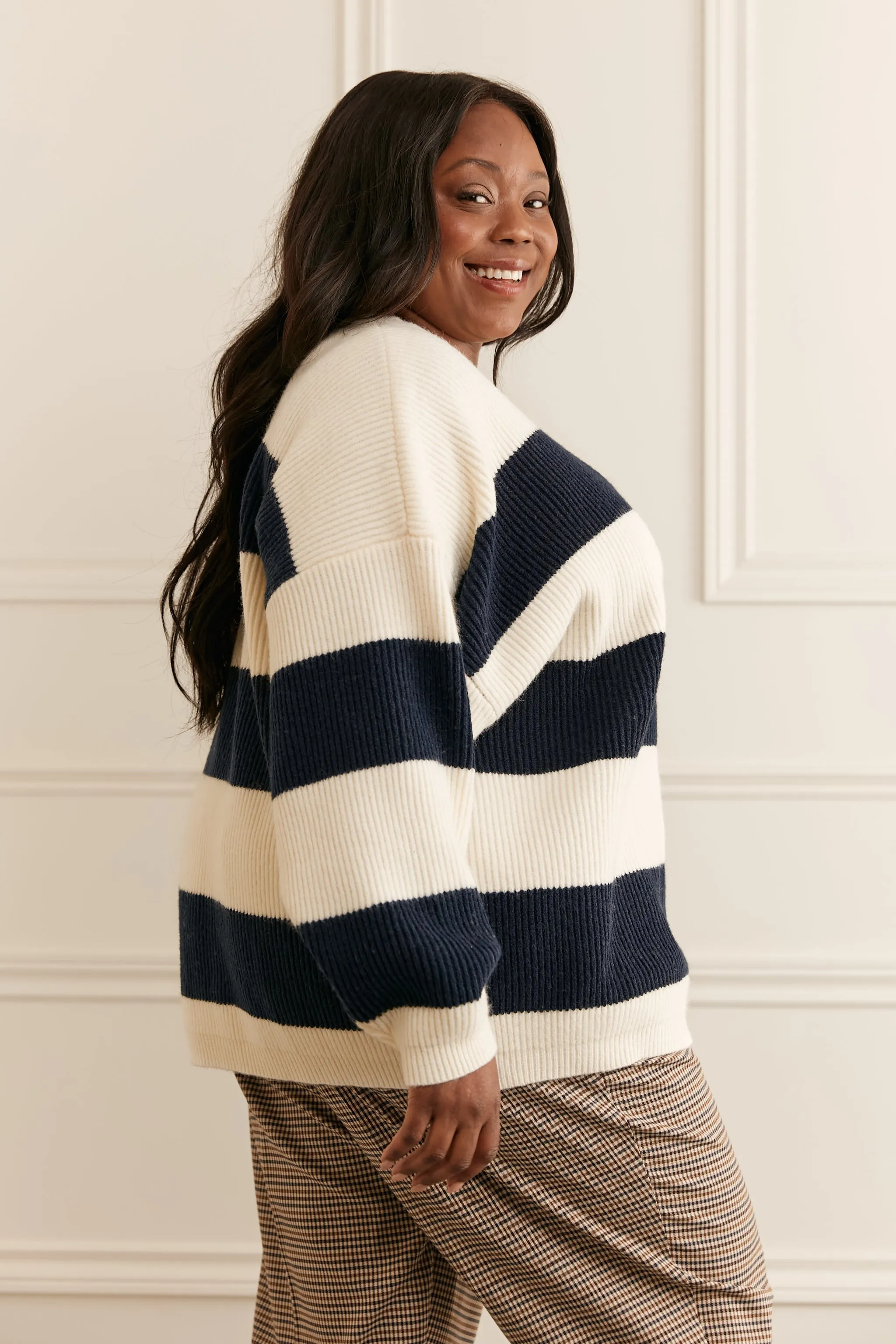 Pull ample ligné - 8084 (Seconde Main)