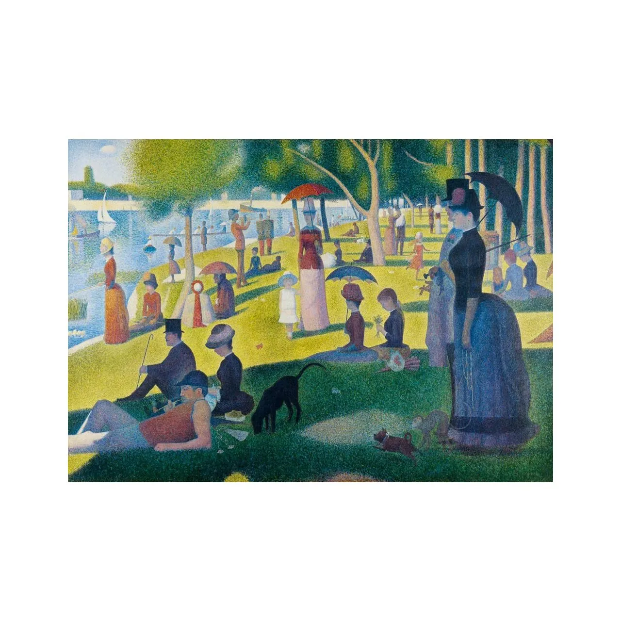 Puzzle 1000 pièces - Georges Seurat : Un dimanche après-midi à l'île de la Grande Jatte, 1886