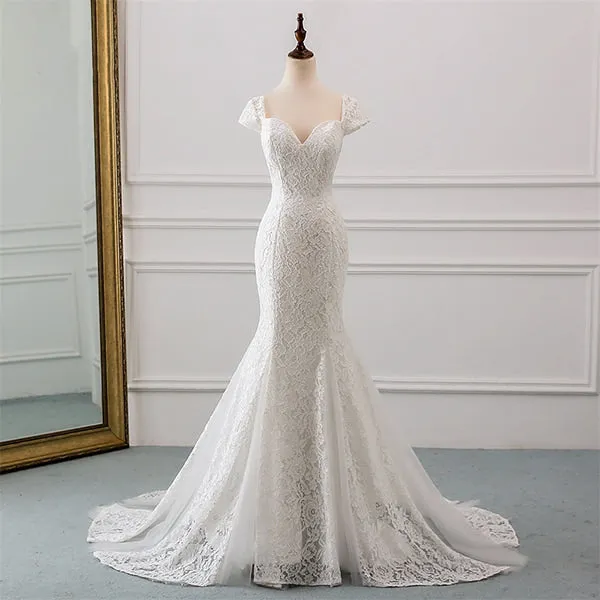 Robe de Mariée Fleurie Dos Nu