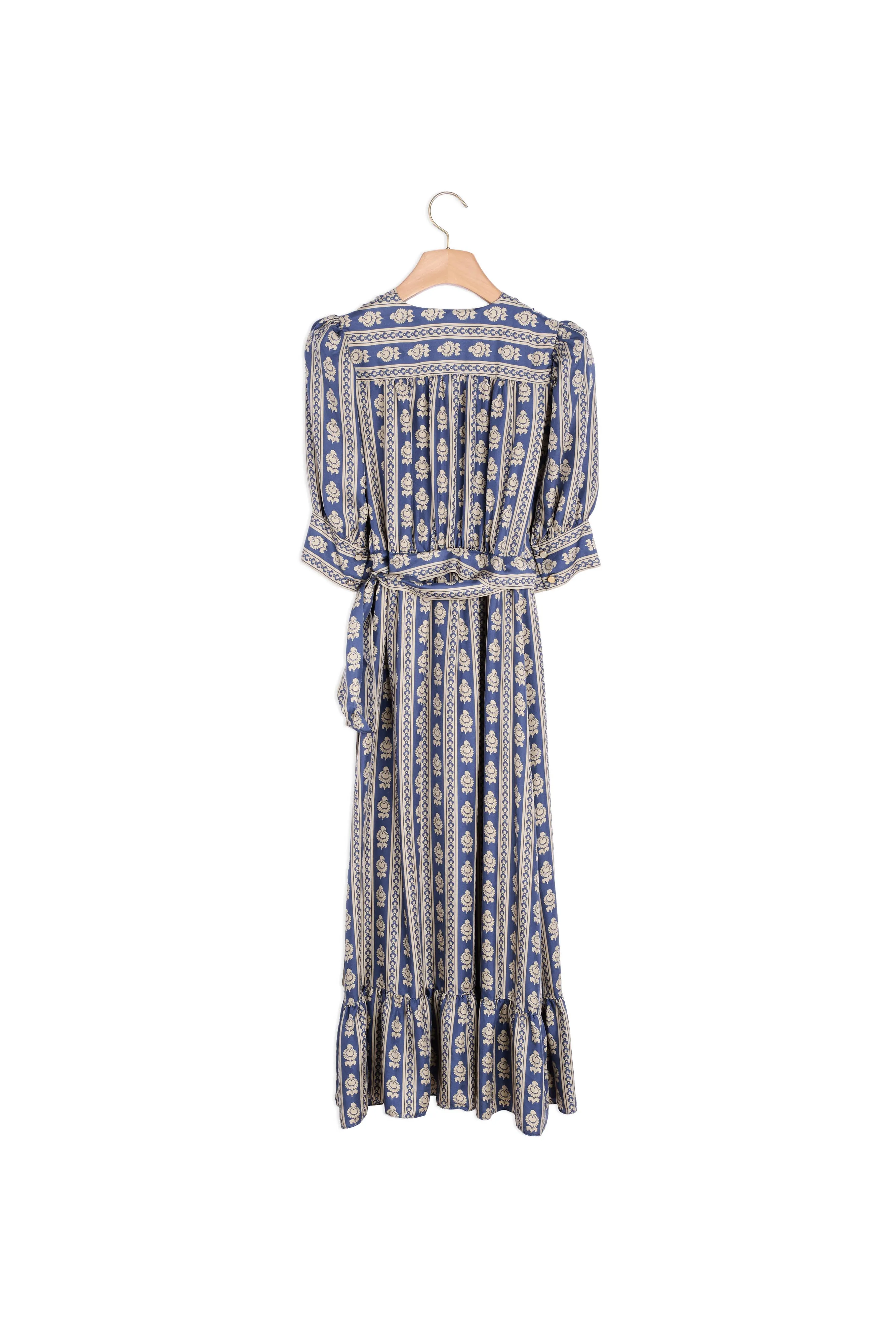 Robe longue imprimée cache cur