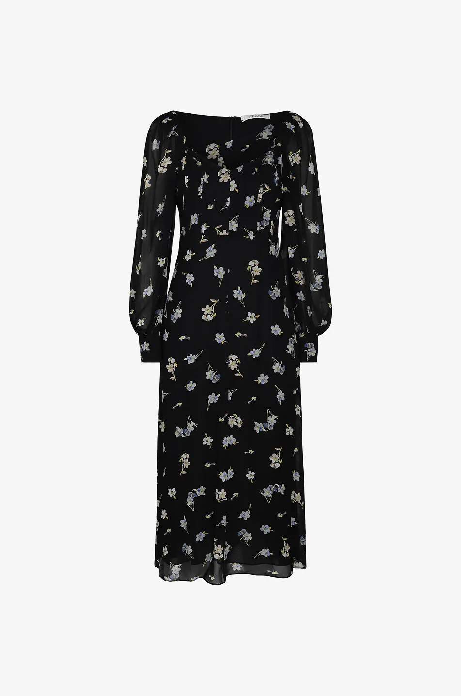 Robe midi fleurie Midnight Blossom