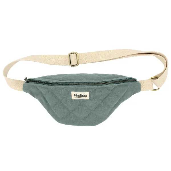 Sac banane matelassé Sauge en coton bio - Olivia