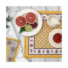 Set de table Fleur d'Arles jaune
