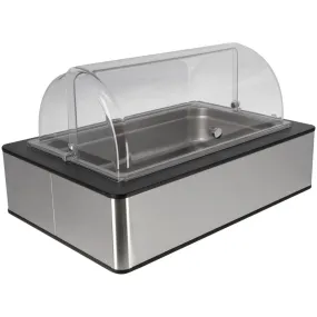 Set fraîcheur Fundale anthracite inox GN 1/1 H 10 cm 