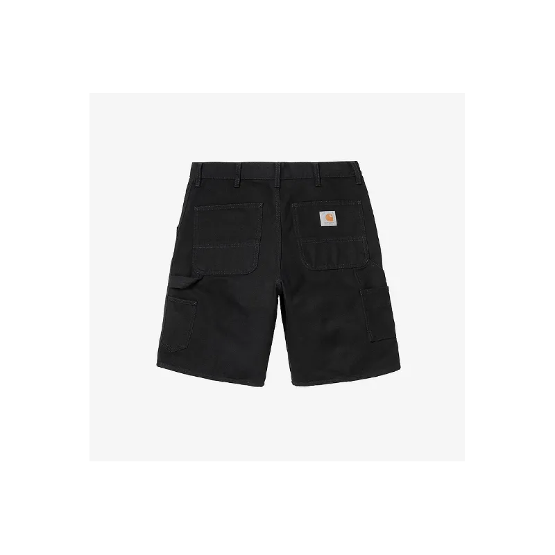Short Carhartt Wip Single Knee Canvas - Black Rinsed 