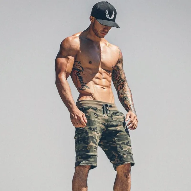 Short de camouflage en coton pour hommes us