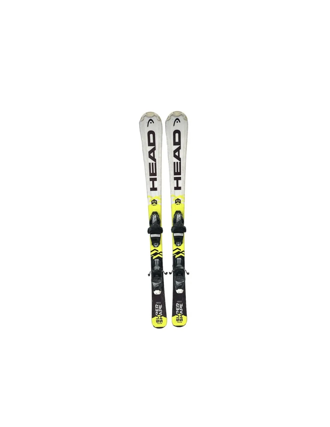 Ski Junior Occasion SuperShape Team Jaune + Fix Tyrolia
