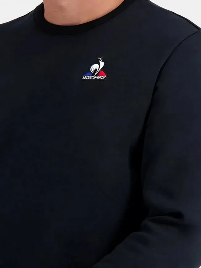 Sweat essential crew n4 noir homme - Le Coq Sportif | wimod