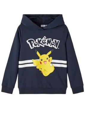 Sweat Name It Pokémon Boxy Bleu Marine pour Garçon