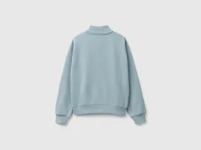Sweat zippé à col