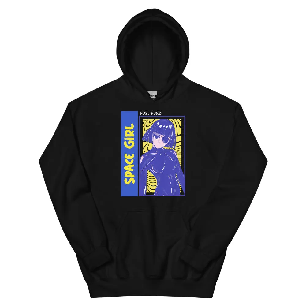 Sweatshirt à capuche Manga - Space Girl post punk