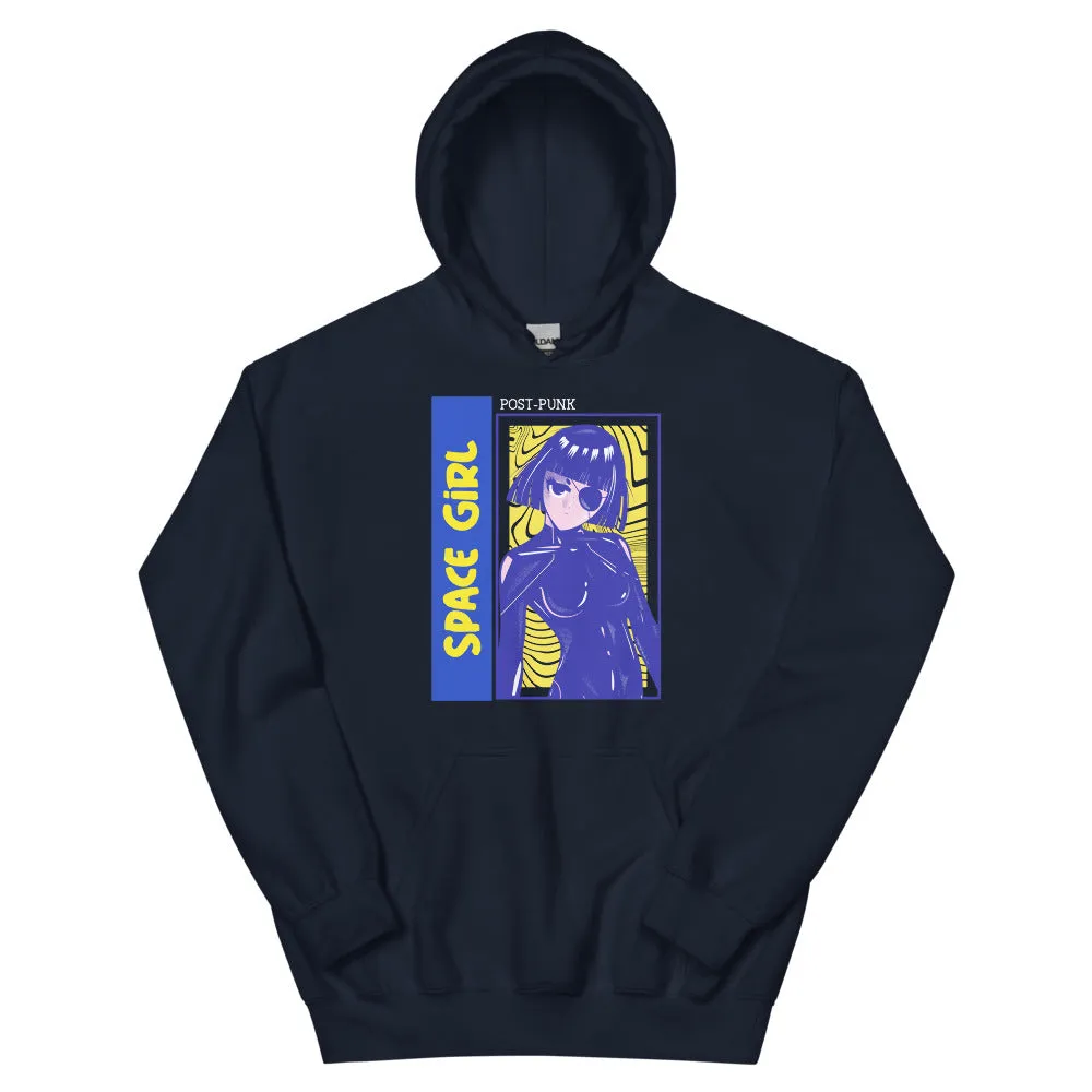 Sweatshirt à capuche Manga - Space Girl post punk