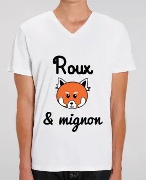 T-shirt homme Roux & Mignon, Panda roux par Benichan