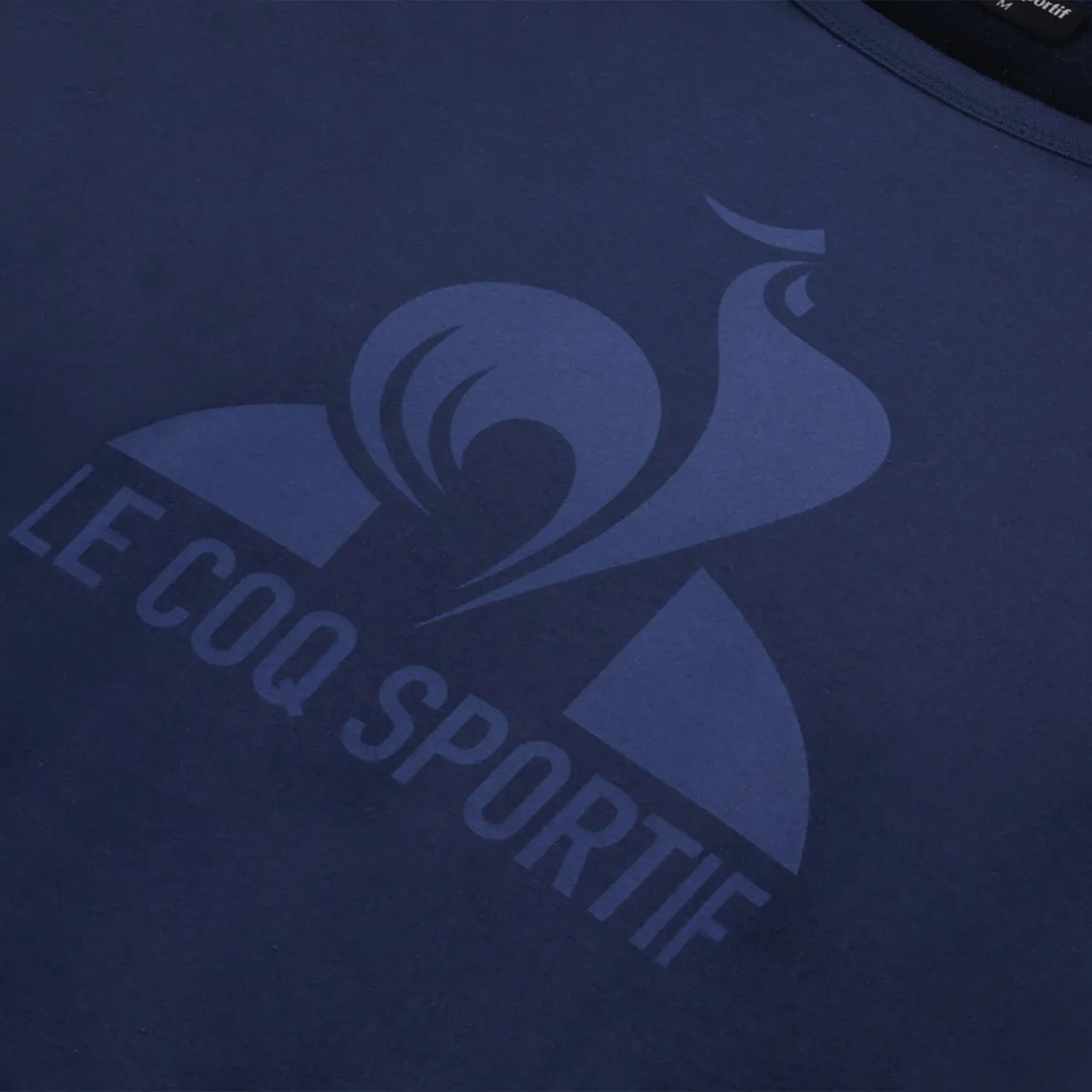 T-shirt Monochrome SS N°1 bleu en coton Le coq sportif - T-shirt / Polo Homme sur MenCorner