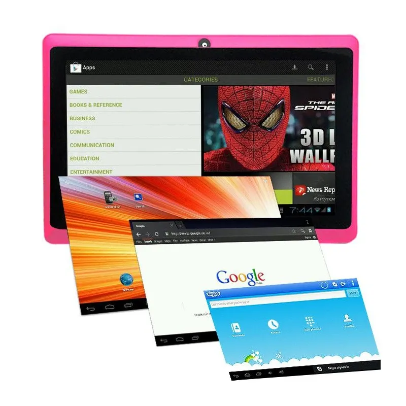 Tablette tactile Android 6.0 7" 16 Go Rose