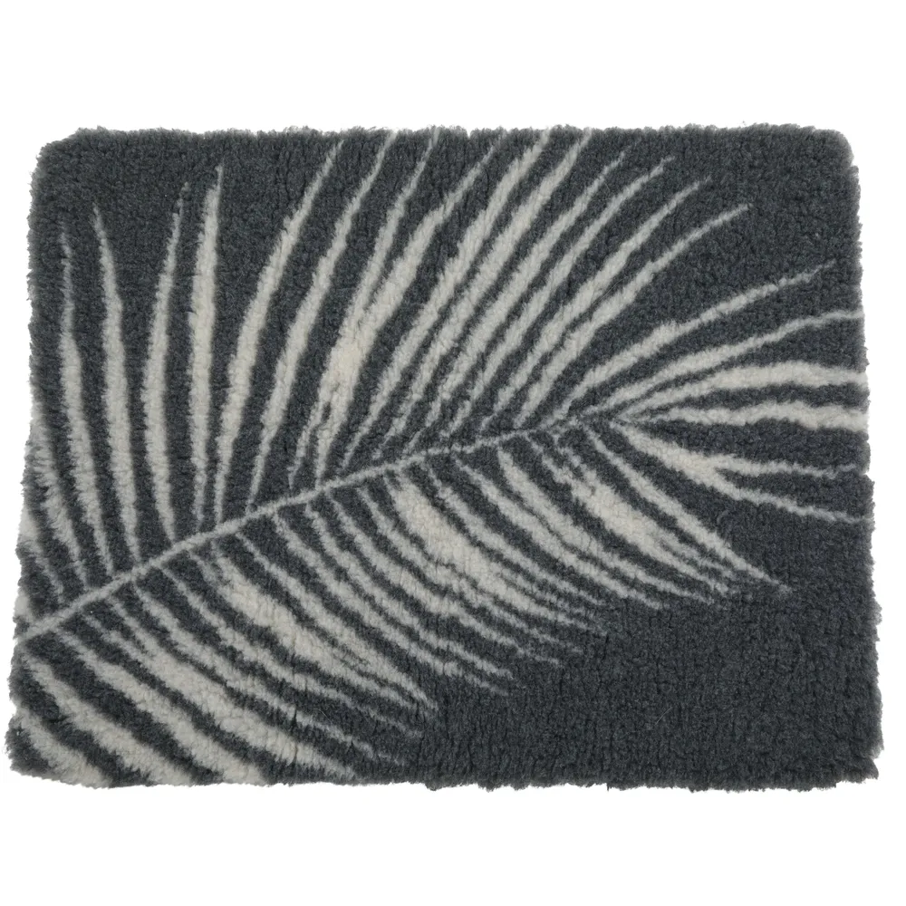 Tapis isolants pour chiens 50 x 70 cm gris avec motif végétal
